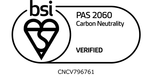The logo mark indicating the completion of the PAS 2060 verification